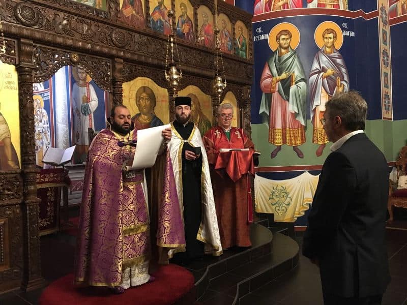 «Սուրբ Ներսես Շնորհալի» պատվո բարձր շքանշան շնորհվեց բարերար տիար Գրեգ Դինգիզյանին 12 shqanshan 06.12