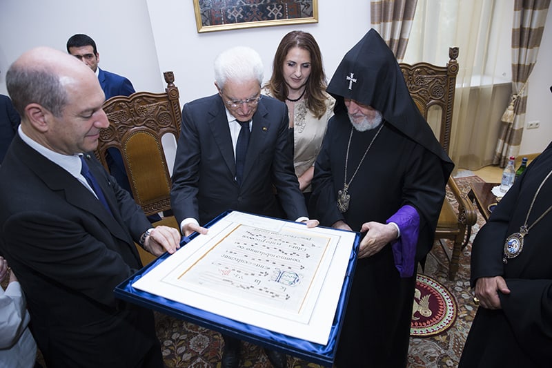 31 2 2 - Իտալիայի Հանրապետության նախագահն այցելեց  Մայր Աթոռ Սուրբ Էջմիածին (նկարներ)