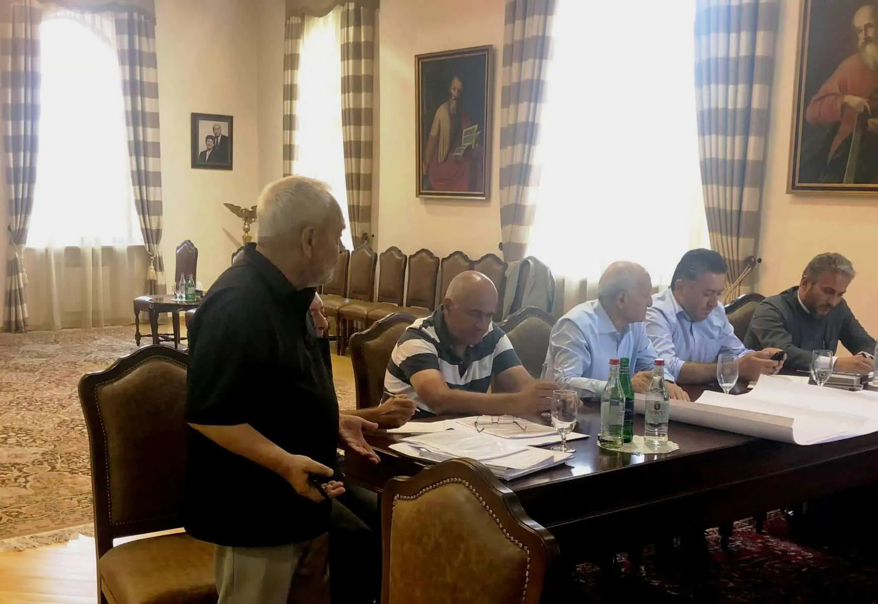Մայր Աթոռի Ճարտարապետական խորհրդի նիստում քննարկվեց Մայր Տաճարի հիմնանորոգության ընթացքը (նկարներ) 4 15 2