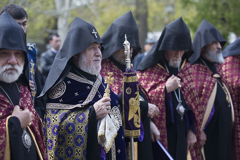 Հայոց Ցեղասպանության սուրբ նահատակների ոգեկոչման արարողությունները Ծիծեռնակաբերդի հուշահամալիրում և Մայր Աթոռ Սուրբ Էջմիածնում 21 Cegh 24.04.2019 10