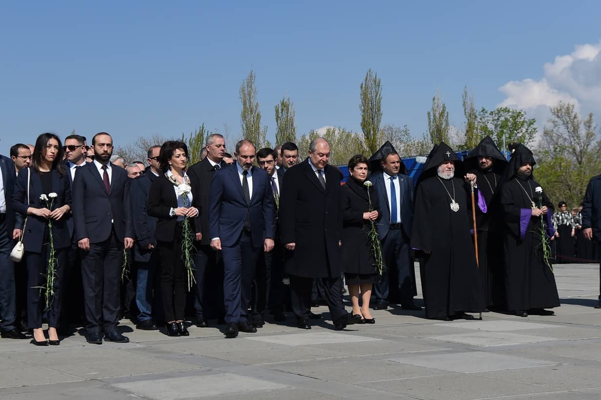 Հայոց Ցեղասպանության սուրբ նահատակների ոգեկոչման արարողությունները Ծիծեռնակաբերդի հուշահամալիրում և Մայր Աթոռ Սուրբ Էջմիածնում 13 Cegh 24.04.2019 2