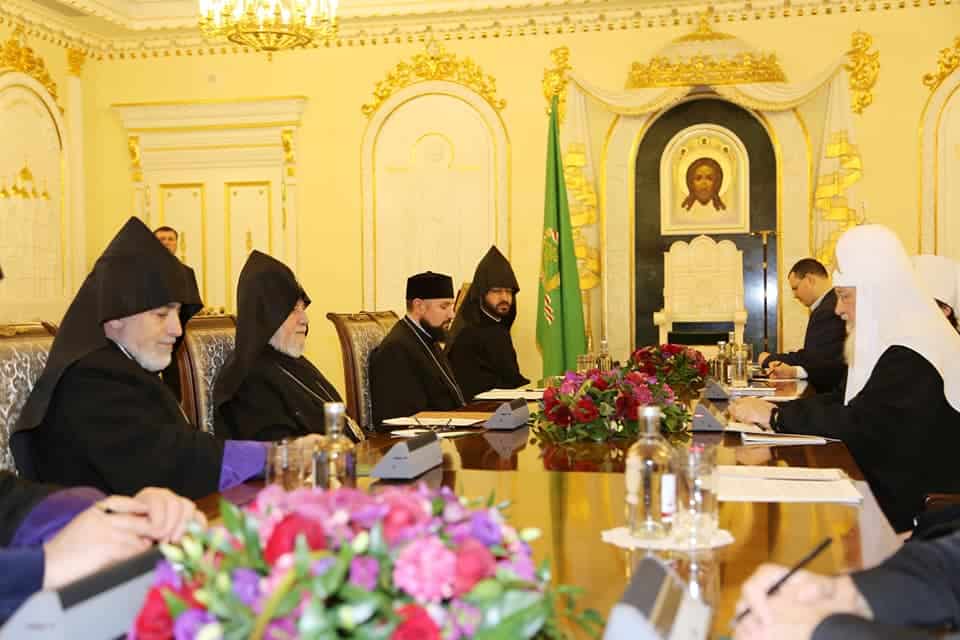Մոսկվայում տեղի ունեցավ Ամենայն Հայոց Կաթողիկոսի և Մոսկվայի և Համայն Ռուսիո Պատրիարքի հանդիպումը (նկարներ) 12 Ru 02042019 4