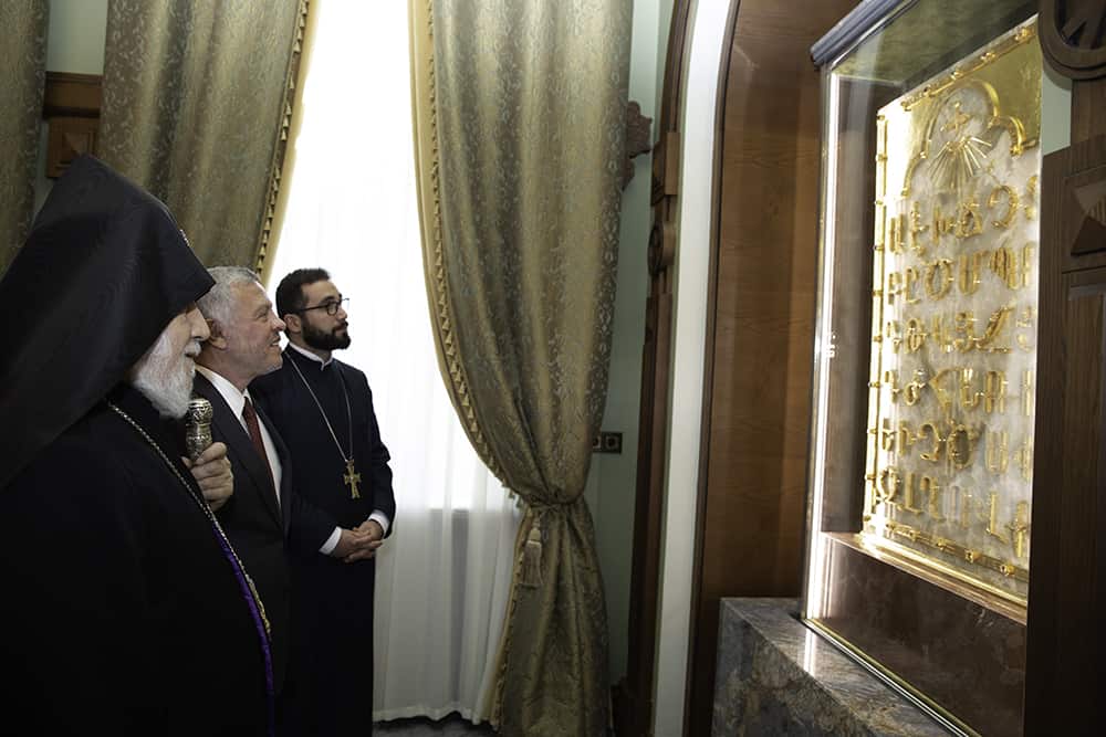 Ամենայն Հայոց Կաթողիկոսն հյուրընկալեց Հորդանանի Հաշիմյան Թագավորության թագավորին (նկարներ) 20 11 9