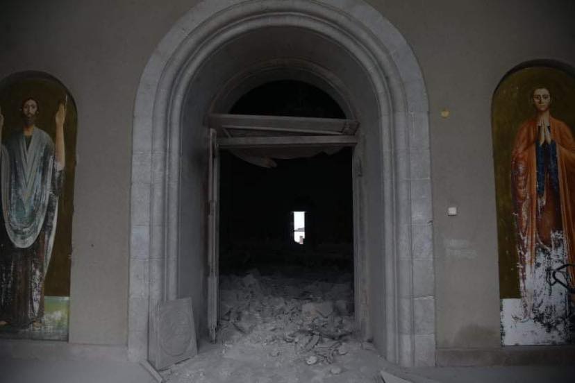 Թշնամին հարվածեց Շուշիի խորհրդանիշ Ղազանչեցոց եկեղեցուն (նկարներ, Տեսանյութ) 16 05.10