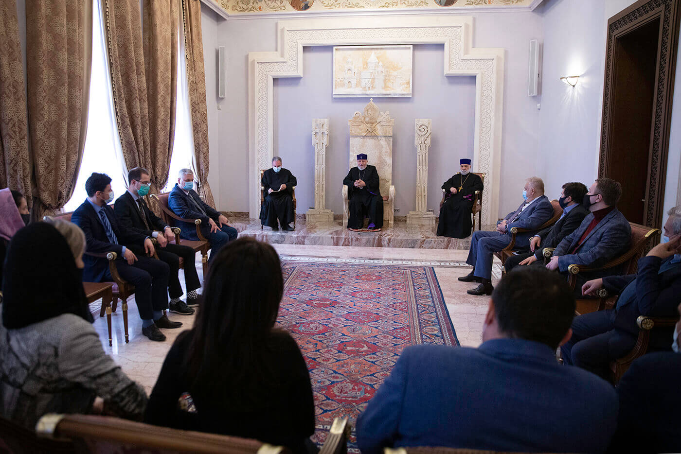 Հանդիպում 1921 թ․ մոսկովյան պայմանագրի 100-ամյակի առիթով հրավիրված կլոր սեղան-քննարկման մասնակիցների հետ 15 19 4