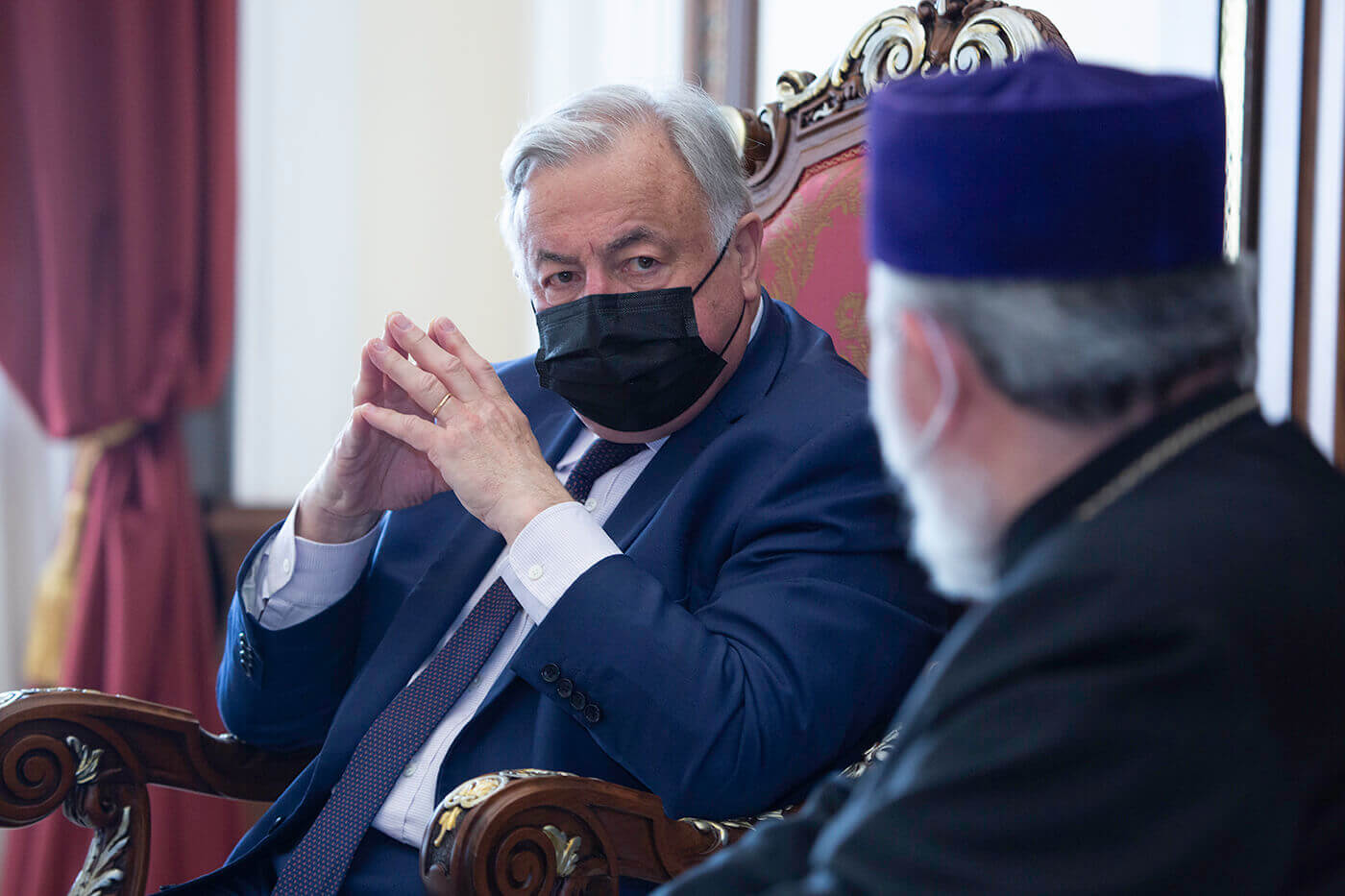 Ամենայն Հայոց Կաթողիկոսն ընդունեց Ֆրանսիայի Սենատի պատվիրակությանը (նկարներ) 16 25 2 5