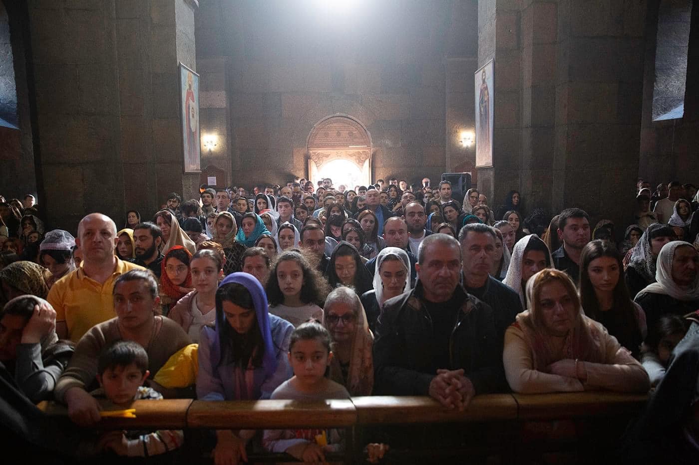Սուրբ Հարության Ճրագալույցի Պատարագը Սուրբ Գայանե վանքում (նկարներ) 16 Chrag 17.04.05