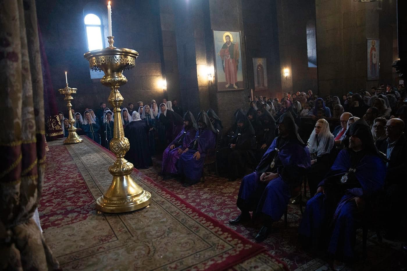 Սուրբ Հարության Ճրագալույցի Պատարագը Սուրբ Գայանե վանքում (նկարներ) 25 Chrag 17.04.14
