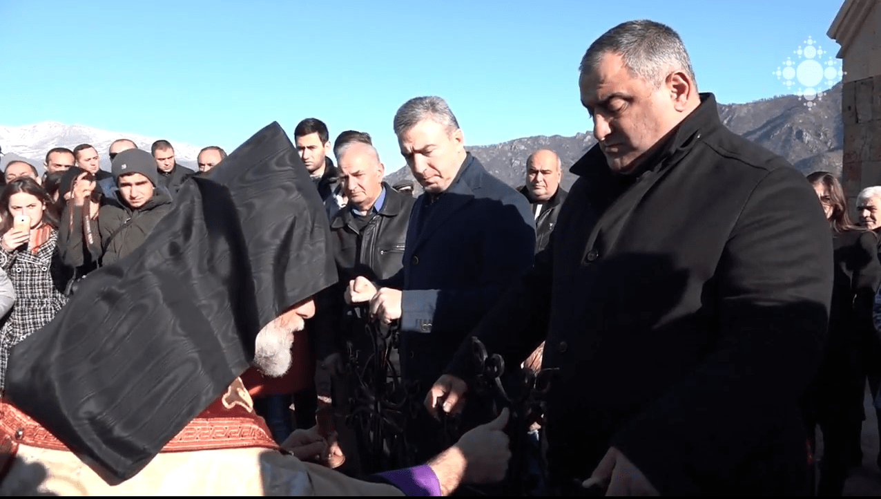 Վերաօծվեցին Հոռոմայրի Ս. Նշան վանական համալիրի վերին աղոթատները (տեսանյութ) 11 Horomi s Nshan