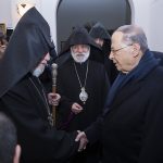 Լիբանանի Հանրապետության նախագահն այցելեց Մայր Աթոռ Սուրբ Էջմիածին 14 01 01 1