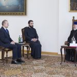 Ամենայն Հայոց Կաթողիկոսը hանդիպում ունեցավ Իտալիայի նորանշանակ դեսպանի հետ 13 16 2 3