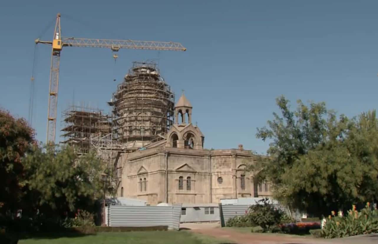 Ս. Էջմիածնի Մայր Տաճարի ներքին ամրակայումը մոտենում է ավարտին (տեսանյութ) 11 Mayr Tachar 243