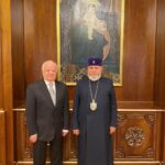 Ամենայն Հայոց Կաթողիկոսն ընդունեց Կ․ Պոլսի Հայոց Պատրիարքության Տիգրանակետի Սուրբ Կիրակոս եկեղեցու ծխական խորհրդի ատենապետին 12 Tskhakan atenapet 19122022