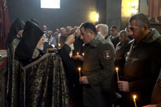 Սուրբ Պատարագ և ընդունելություն Մայր Աթոռ Սուրբ Էջմիածնում Բանակի օրվա առիթով 40 Banaki or patarag 7