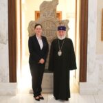 Ամենայն Հայոց Կաթողիկոսն ընդունեց ՄԱԿ-ի Մանկական հիմնադրամի հայաստանյան գրասենյակի ներկայացուցչին 13 Maki mankakan himnadram 2