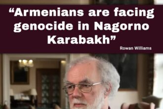 «Հայերին ցեղասպանություն է սպառնում Լեռնային Ղարաբաղում։ Աշխարհը չպետք է ձեռքերը ծալած նստի» Քենտրբերիի նախկին արքեպիսկոպոս դոկտոր Ռոան Ուիլյամս 12 Qentrberi arqepiskopos 23