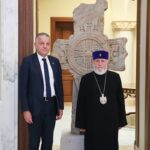 Ամենայն Հայոց Կաթողիկոսն ընդունեց ՀՀ-ում ԵՄ դեսպան Վասիլիս Մարագոսին 19 Em despan 20