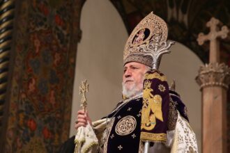 Ամենայն Հայոց Կաթողիկոսի պատգամը Սուրբ Էջմիածնի Մայր Տաճարի վերաօծման առիթով 52 Garegin B Katoghikos 34